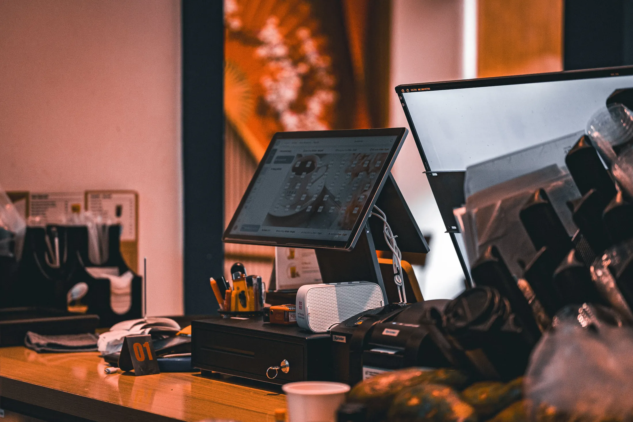 Professional working in their office