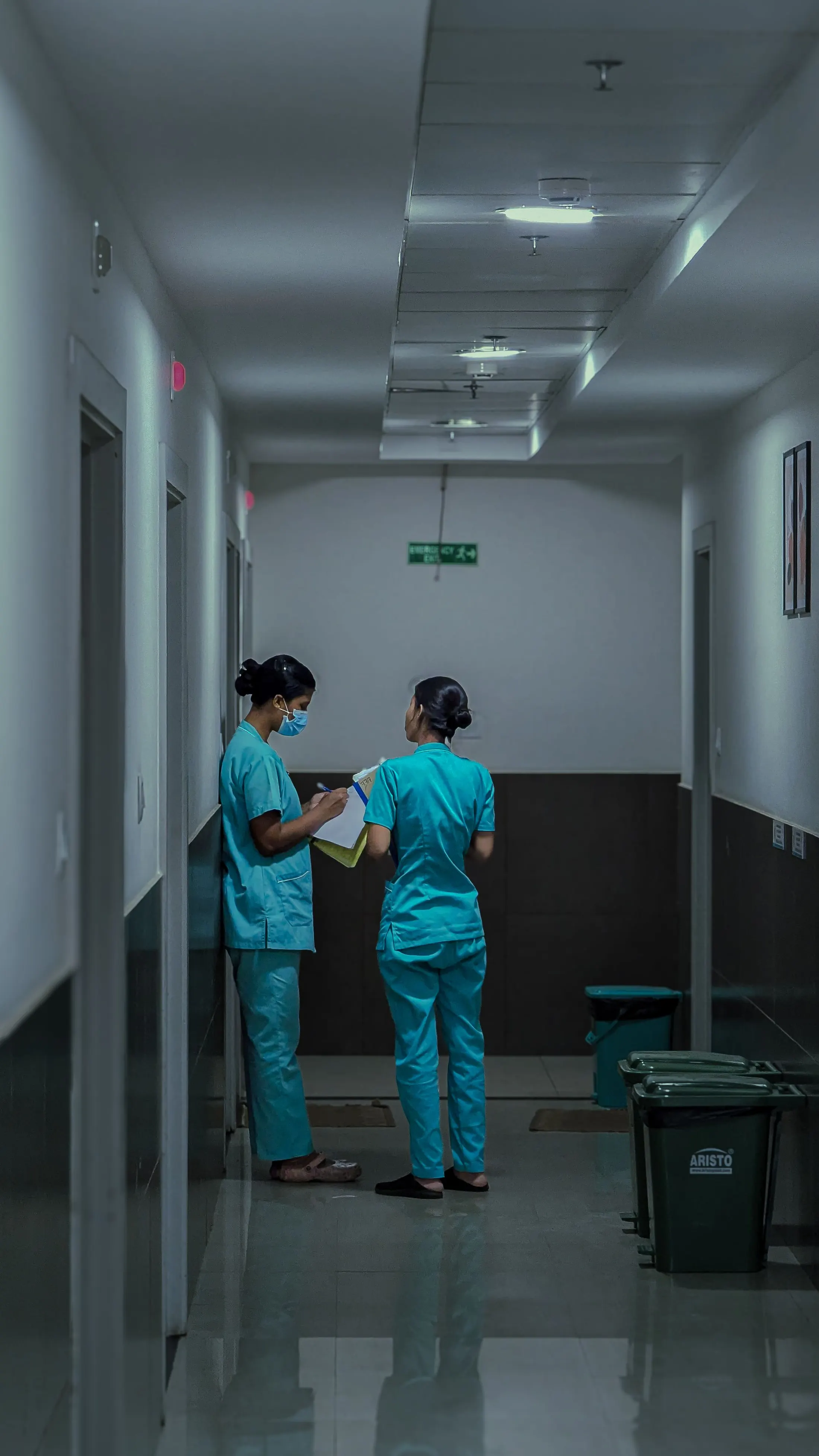 Equipo de salud en un centro médico